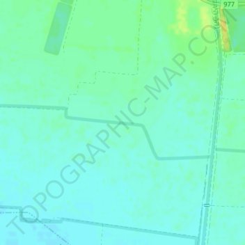 Mapa topográfico Emek HaHula, altitud, relieve