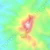 Mapa topográfico Mount Natib, altitud, relieve