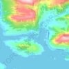 Mapa topográfico Eivindvik, altitud, relieve