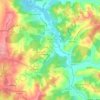 Mapa topográfico Formigal, altitud, relieve