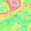 Mapa topográfico Duitama, altitud, relieve