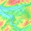 Mapa topográfico Birchden, altitud, relieve