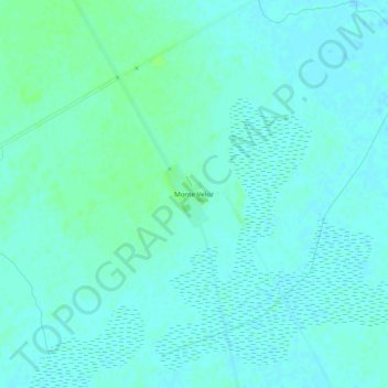 Mapa topográfico Monte Veloz, altitud, relieve