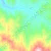 Mapa topográfico بوربان, altitud, relieve