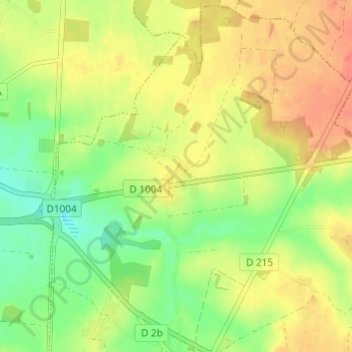 Mapa topográfico Le Corbier, altitud, relieve