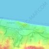 Mapa topográfico Beeston Bump, altitud, relieve
