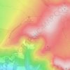 Mapa topográfico La Banne d'Ordanche, altitud, relieve