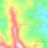 Mapa topográfico Chontabamba, altitud, relieve