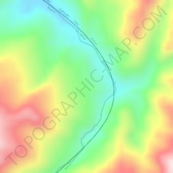 Mapa topográfico Puerto Pinzon, altitud, relieve