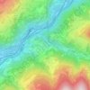 Mapa topográfico Gufidaun - Gudon, altitud, relieve