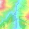 Mapa topográfico Machhakhola, altitud, relieve