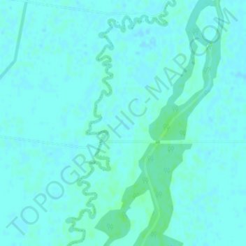 Mapa topográfico Canary Island, altitud, relieve