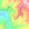 Mapa topográfico 2000 msnm, altitud, relieve