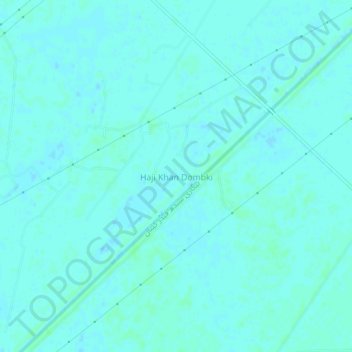 Mapa topográfico Haji Khan Dombki, altitud, relieve