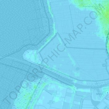 Mapa topográfico Dockkoog, altitud, relieve