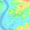 Mapa topográfico Costa Esuri, altitud, relieve