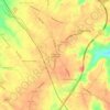 Mapa topográfico Gândara de Oliveirinha, altitud, relieve