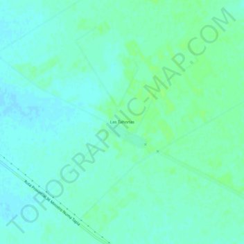 Mapa topográfico Las Tahonas, altitud, relieve