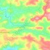 Mapa topográfico Muliyar, altitud, relieve