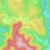 Mapa topográfico Bernbach, altitud, relieve