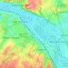 Mapa topográfico Ettmarshausen, altitud, relieve