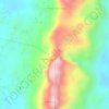 Mapa topográfico Buntu Sarira, altitud, relieve