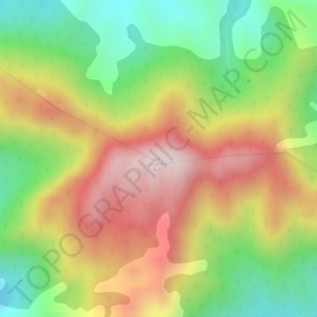 Mapa topográfico Guaribas, altitud, relieve