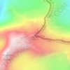 Mapa topográfico Samdo, altitud, relieve