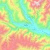 Mapa topográfico Gilgit, altitud, relieve