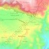 Mapa topográfico Wanayasa, altitud, relieve
