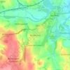 Mapa topográfico Middlecroft, altitud, relieve