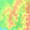 Mapa topográfico Combabonet, altitud, relieve