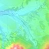 Mapa topográfico Перевальное, altitud, relieve