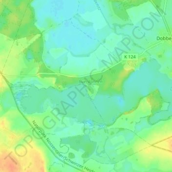 Mapa topográfico Helmsrade, altitud, relieve