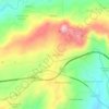 Mapa topográfico Chãs de Tavares, altitud, relieve