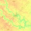 Mapa topográfico Jaunpur, altitud, relieve