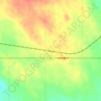 Mapa topográfico Laporte, altitud, relieve