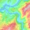 Mapa topográfico Grilo, altitud, relieve