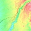 Mapa topográfico El Caimo, altitud, relieve