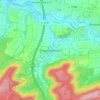 Mapa topográfico Cleversulzbach, altitud, relieve