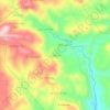 Mapa topográfico El Pastal, altitud, relieve
