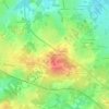 Mapa topográfico La Châtaigneraie, altitud, relieve