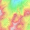 Mapa topográfico Pico Urriellu, altitud, relieve