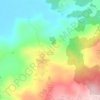 Mapa topográfico Gunung Gamprit, altitud, relieve
