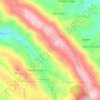 Mapa topográfico Serra da Atalhada, altitud, relieve