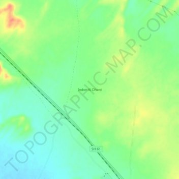 Mapa topográfico Indon Ki Dhani, altitud, relieve