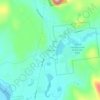 Mapa topográfico Fourth Lake, altitud, relieve
