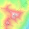 Mapa topográfico Mt.Sherap, altitud, relieve