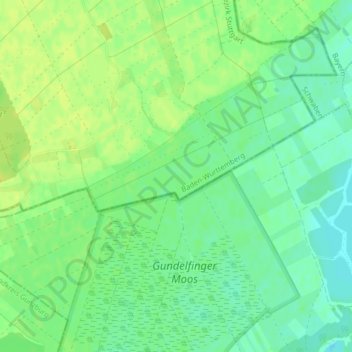 Mapa topográfico Plon, altitud, relieve