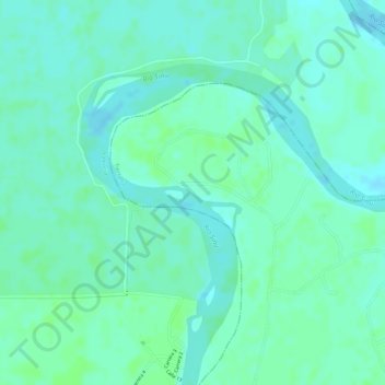 Mapa topográfico Baru, altitud, relieve
